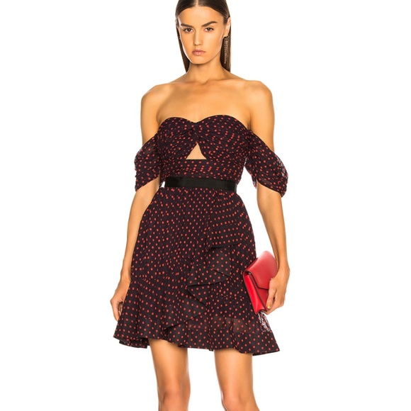 self portrait plumetis dress